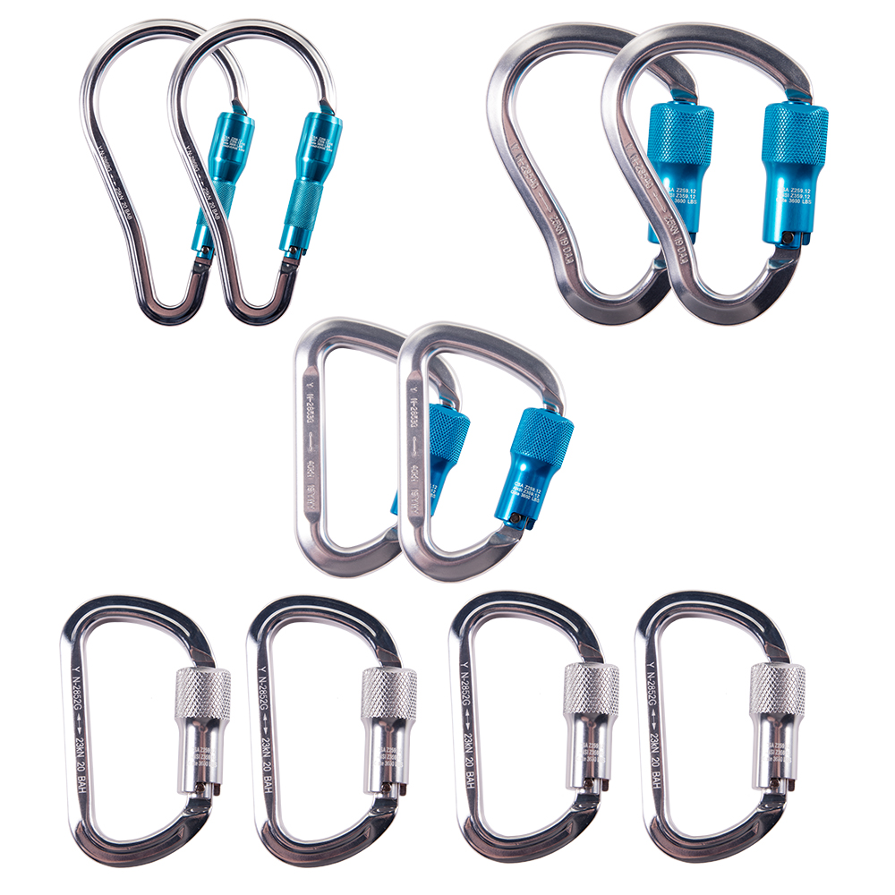 GME Supply Aluminum Carabiner Variety Pack from Columbia Safety