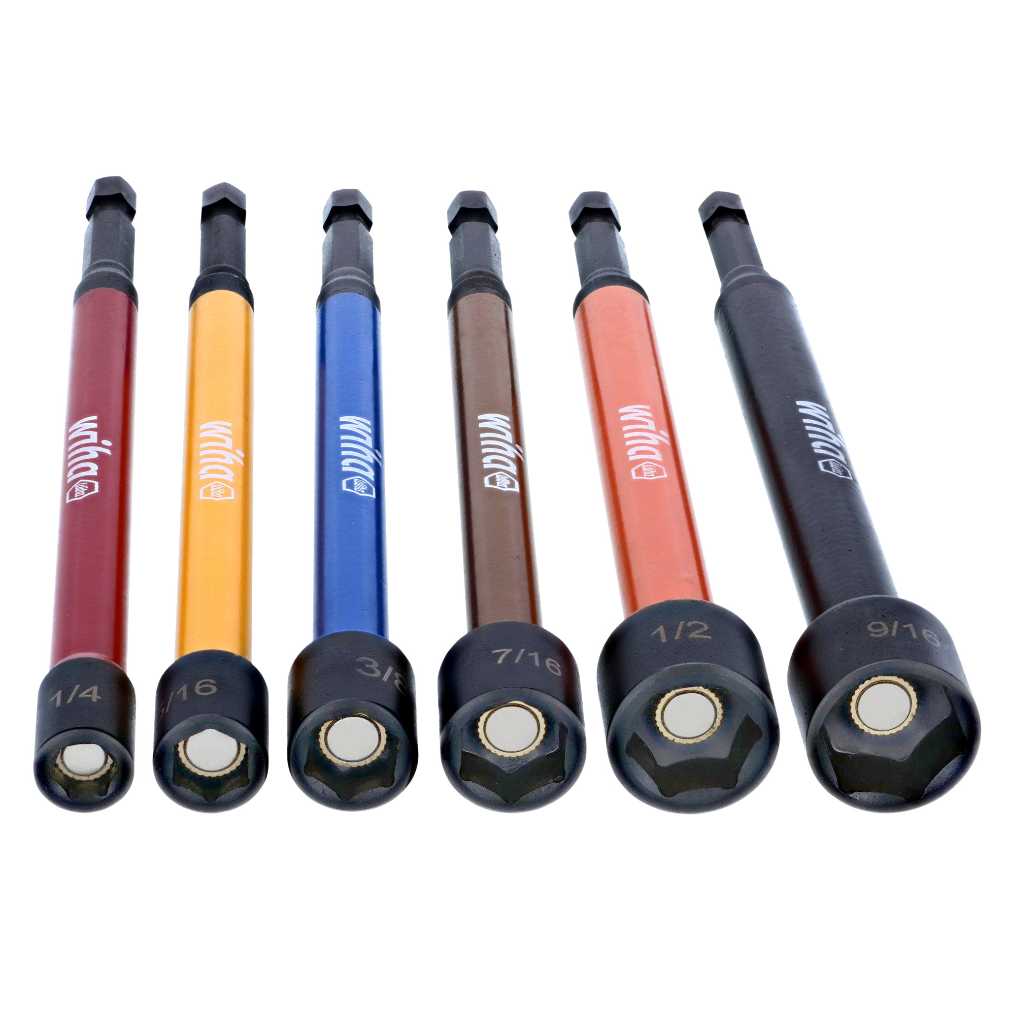 Wiha 6 Piece Color Coded Magnetic Nut Setter SAE Set from GME Supply