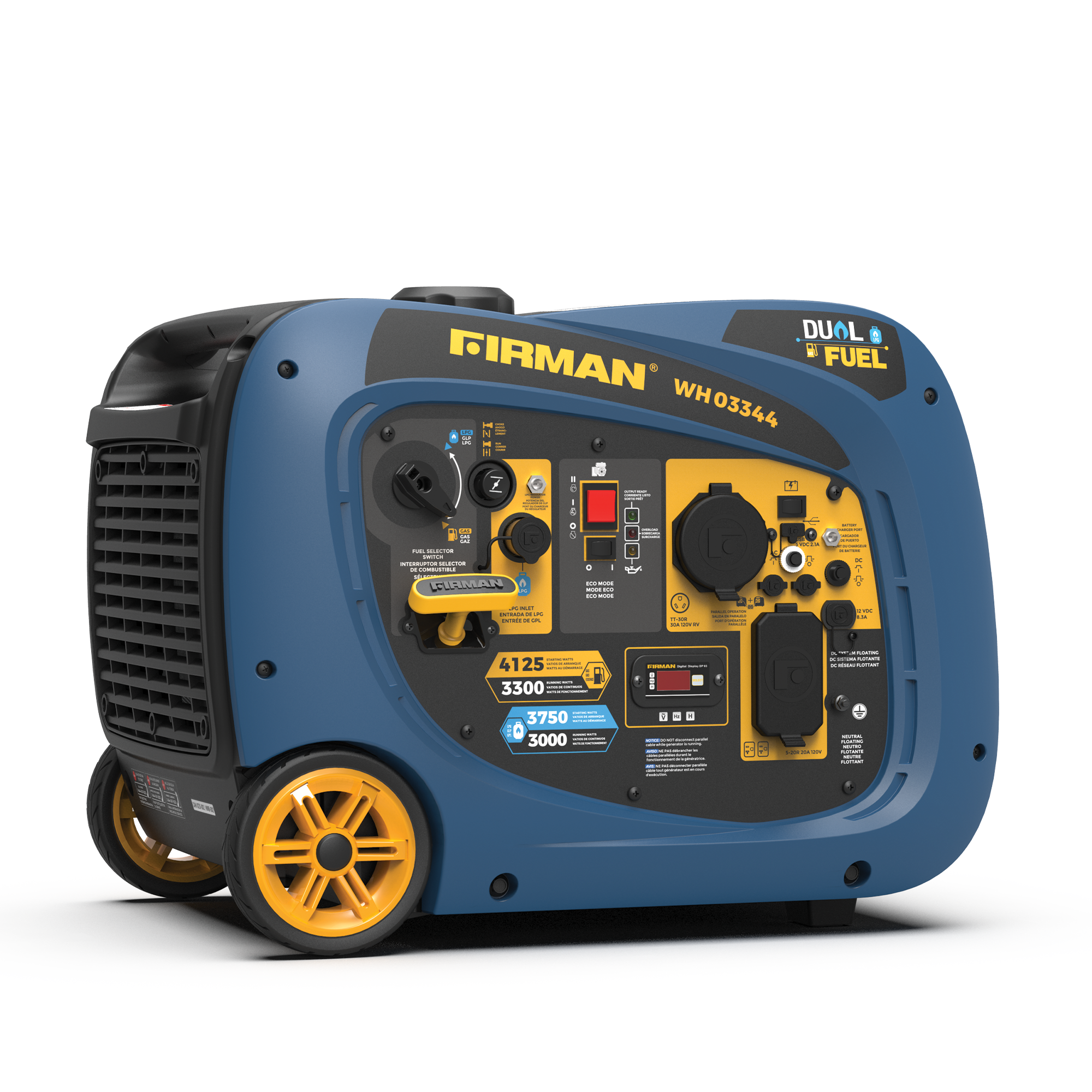 Firman 4125W Electric Start Dual Fuel Inverter Portable Generator  from GME Supply