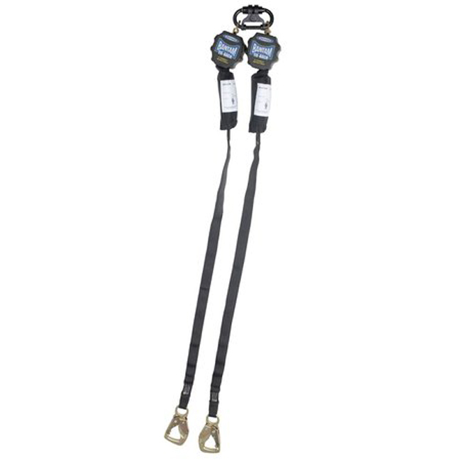 Werner 9 Foot Bantam Twinleg Tie-Back Web SRL with Steel Tie-Back Snap Hook from GME Supply
