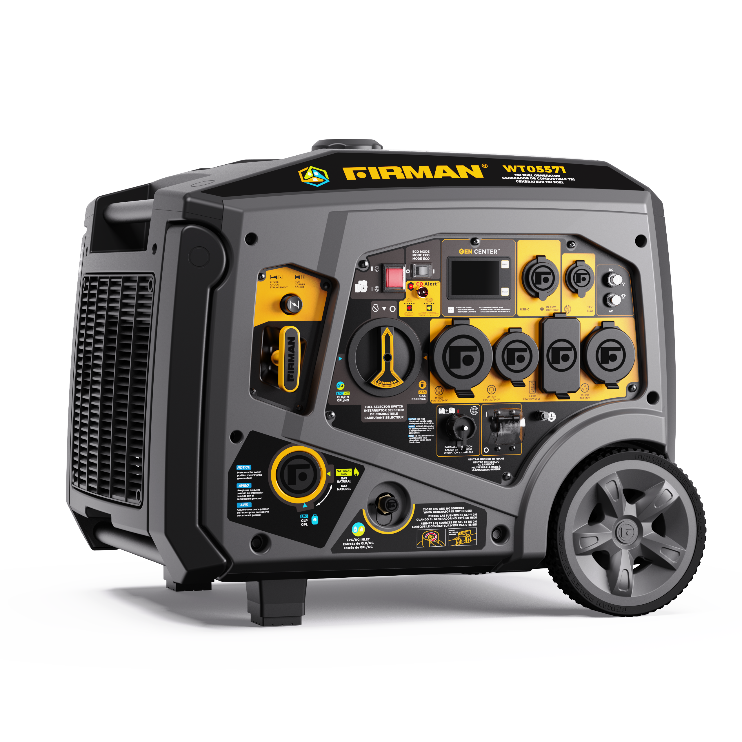 Firman 6850W Electric Start With CO Alert Tri Fuel Inverter Portable Generator  from GME Supply