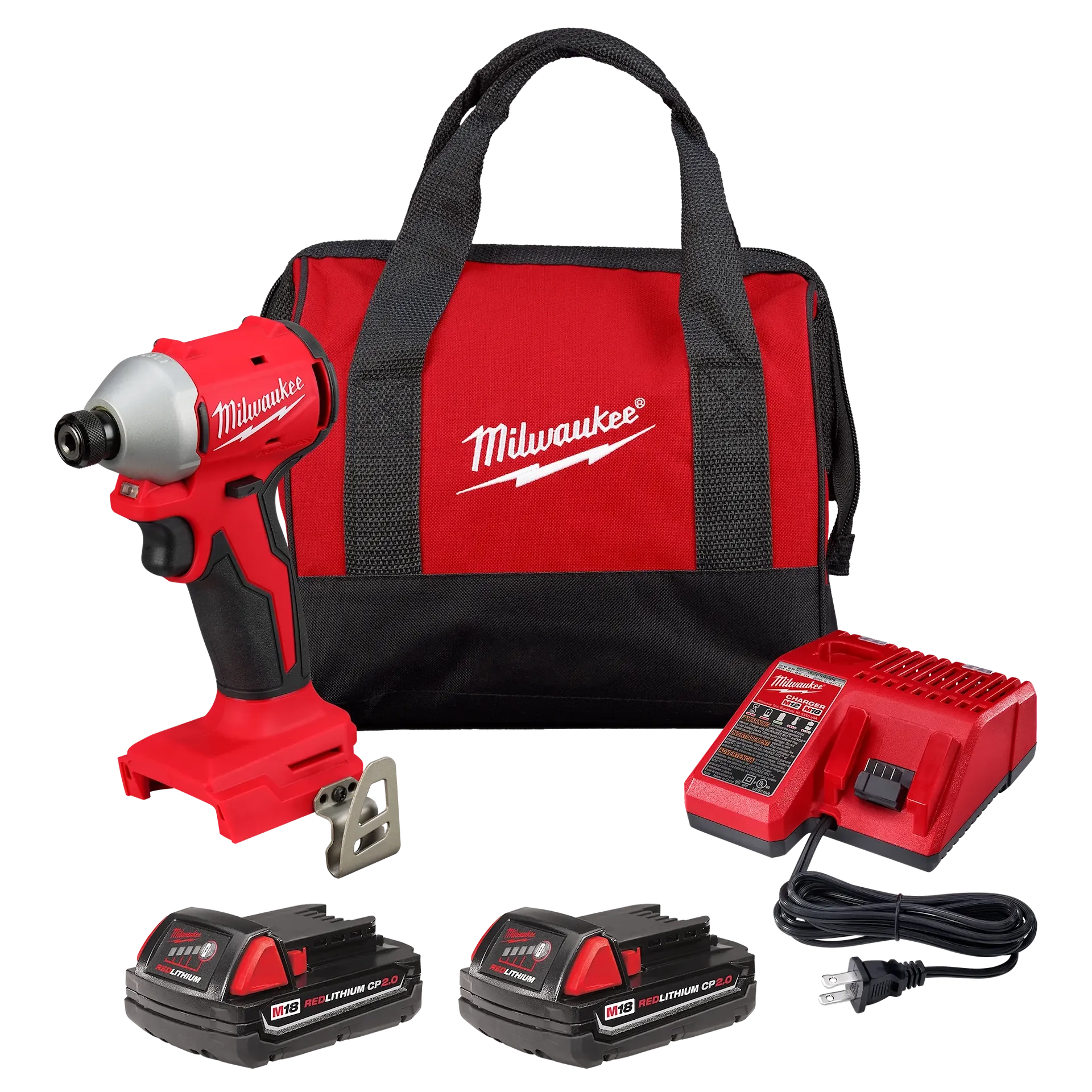 Milwaukee Tools M18 Compact Brushless 1/4 inch Hex Impact Driver Kit
