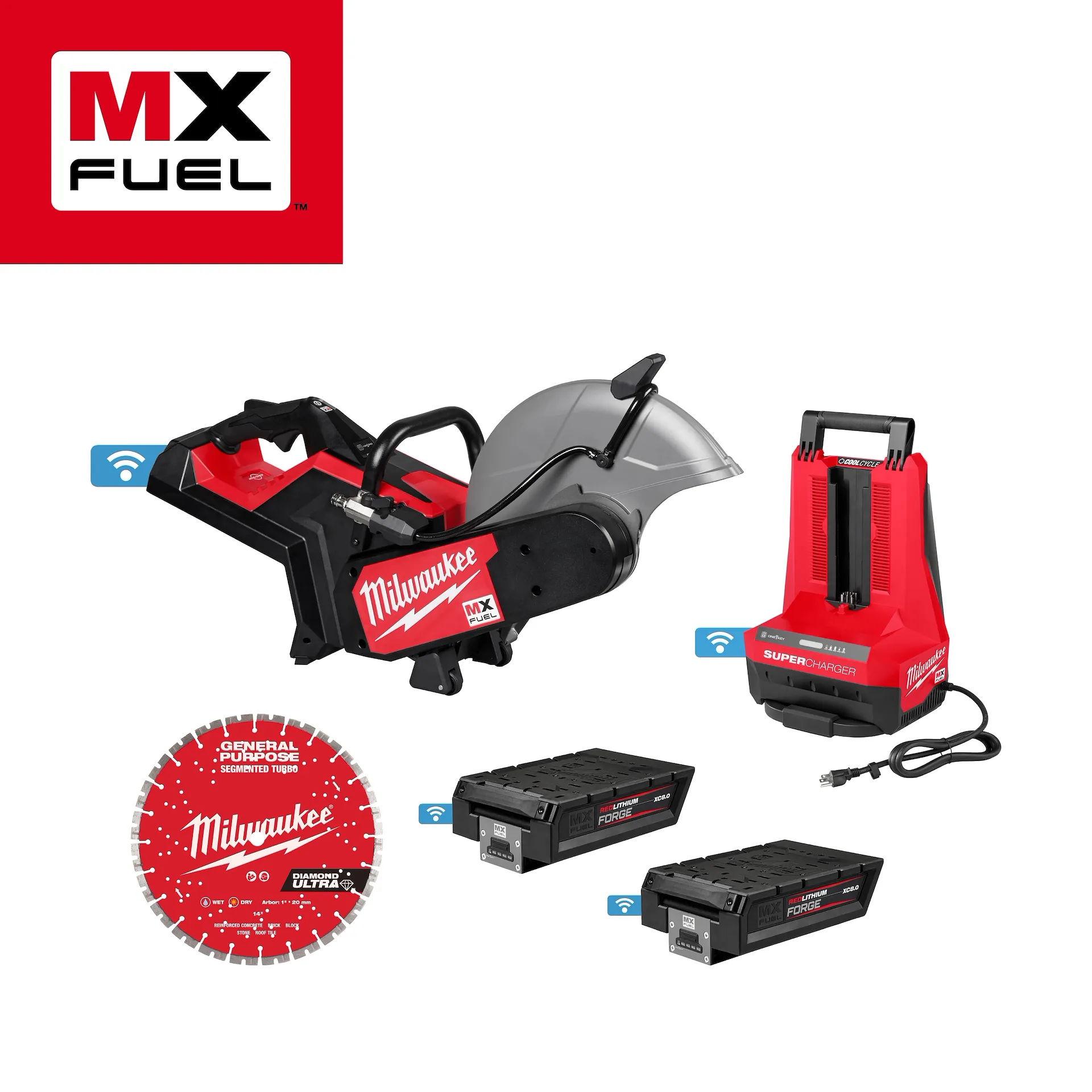 Milwaukee Tools MX FUEL 14 inch Cut-Off Saw with RAPIDSTOP Kit