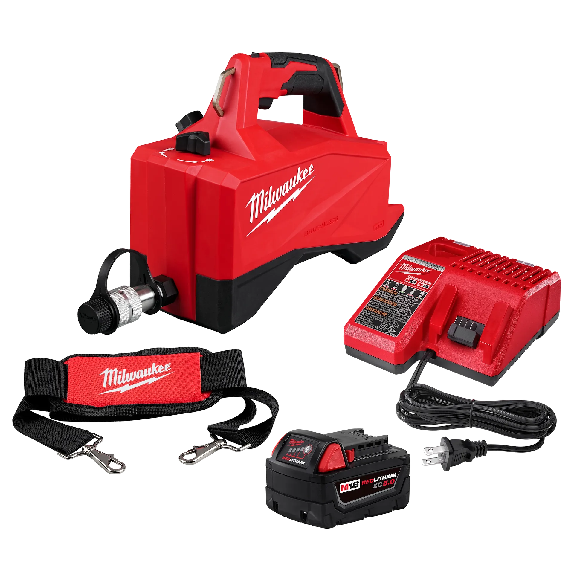 Milwaukee Tools M18 Brushless Single Acting 60in3 10,000psi Hydraulic Pump Kit