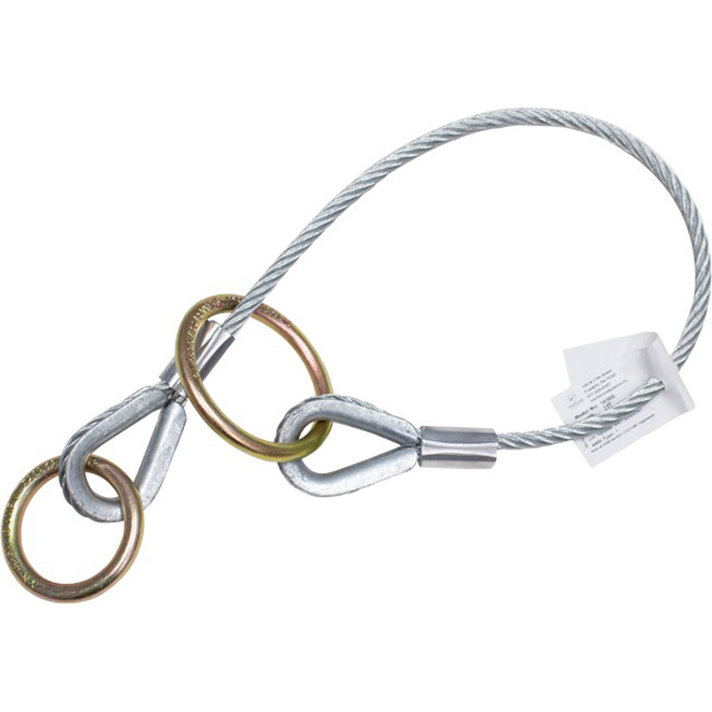 French Creek Vinyl Coated Three Foot Wire Rope Tie-Off from GME Supply