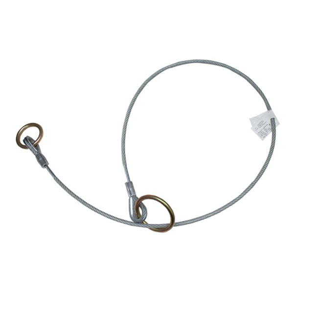 French Creek Vinyl Coated Eight Foot Wire Rope Tie-Off from GME Supply