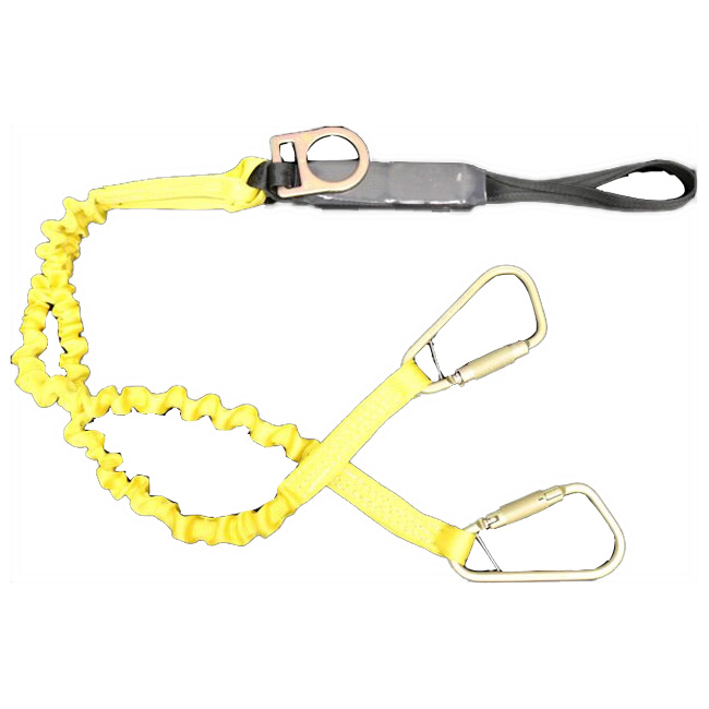 French Creek Loop Top Shock Six Foot Lanyard with 1.75 Inch Steel Carabiner from GME Supply