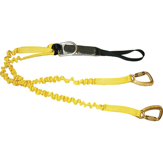 French Creek Loop Top Shock Six Foot Lanyard with 3/4 Inch Steel Carabiner from GME Supply