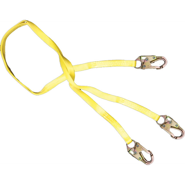 French Creek Dual Leg Six Foot 1 Inch Lanyard with Snap Hooks from GME Supply