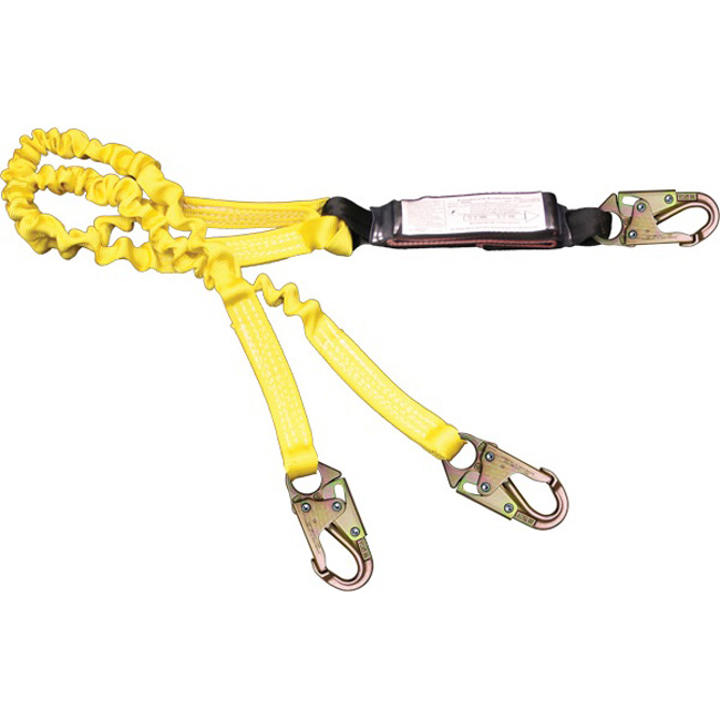 French Creek Dual Leg Six Foot Pack Style 1-3/16 Inch Elastic Lanyard from GME Supply