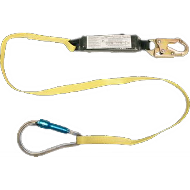 French Creek 1 Inch Web Shock Absorbing Six Foot Lanyard with Snap Hooks from GME Supply