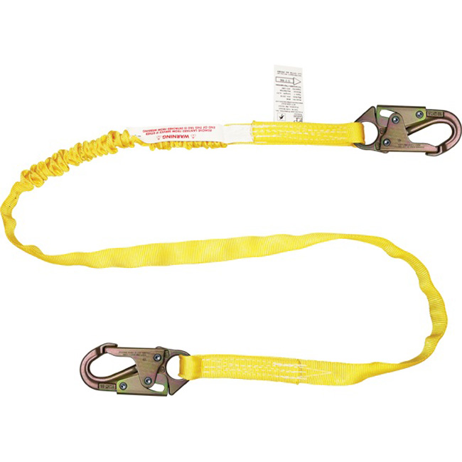 French Creek 1-3/16 Inch Web Single-Leg Six Foot Lanyard with Snap Hooks from GME Supply