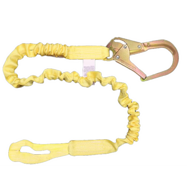 French Creek 2 Inch Web Single leg Six Foot Lanyard with Eye and 2.5 Inch Rebar from GME Supply