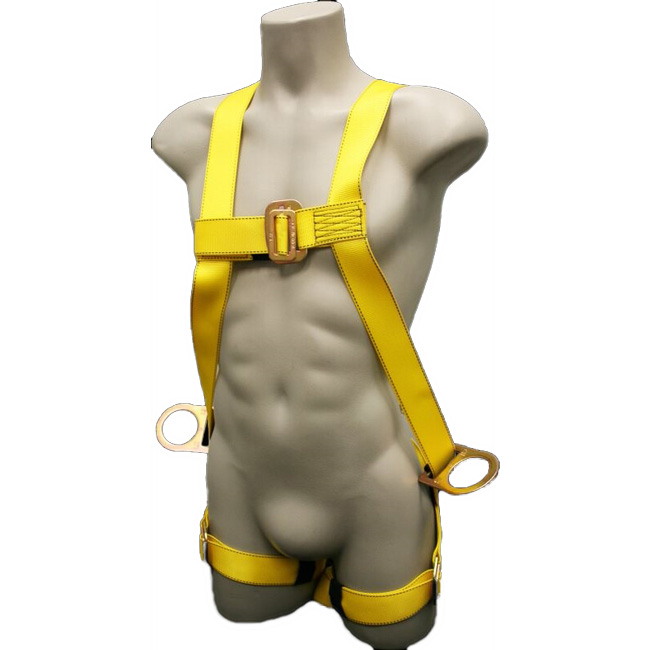 French Creek Full Body 3PT Adjustable Harness with Hip D-Ring with Pass-Thru Leg Buckles from GME Supply