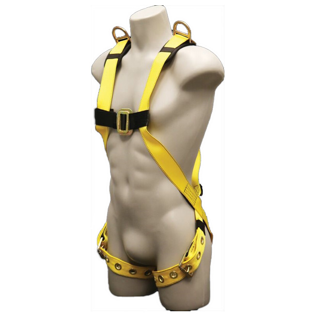 French Creek Full Body 3PT Adjustable Harness with Shoulder D-Ring and Tongue Buckle Legs from Columbia Safety