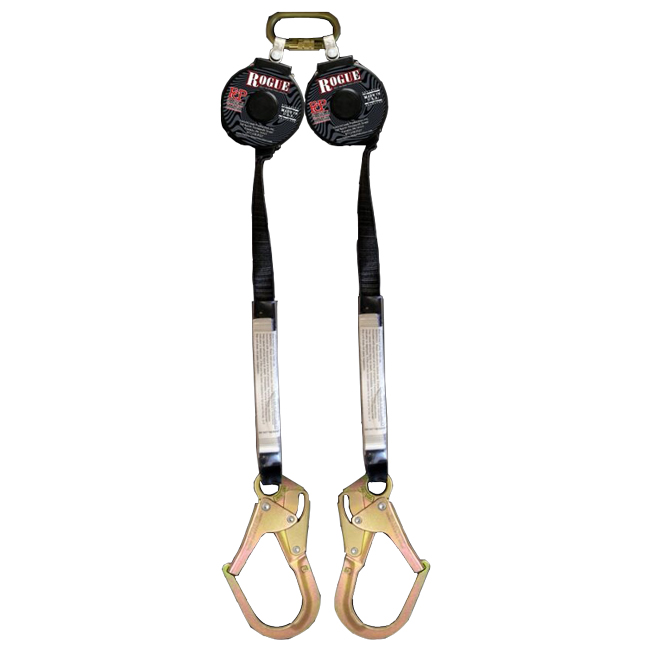 French Creek Dual Leg Six Foot SRL with 354-6TL and 2.5 Inch Rebar Snap Hook from GME Supply