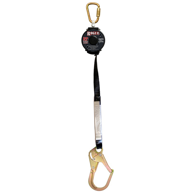 French Creek Single-Leg Eight Foot SRL with 354-4 Carabiner and Z136 Snap Hook from GME Supply