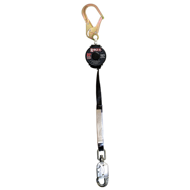 French Creek Single-Leg Eight Foot SRL with Z136 Snap Hook and #49 Swivel Snap Hook from GME Supply