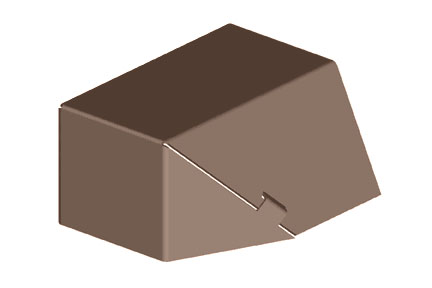 Belden 2 Inch End Cap Fitting (Brown) from GME Supply
