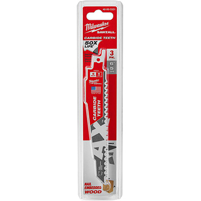 Milwaukee Electric Tool Sawzall Blade 6-inch (5 pack) from GME Supply
