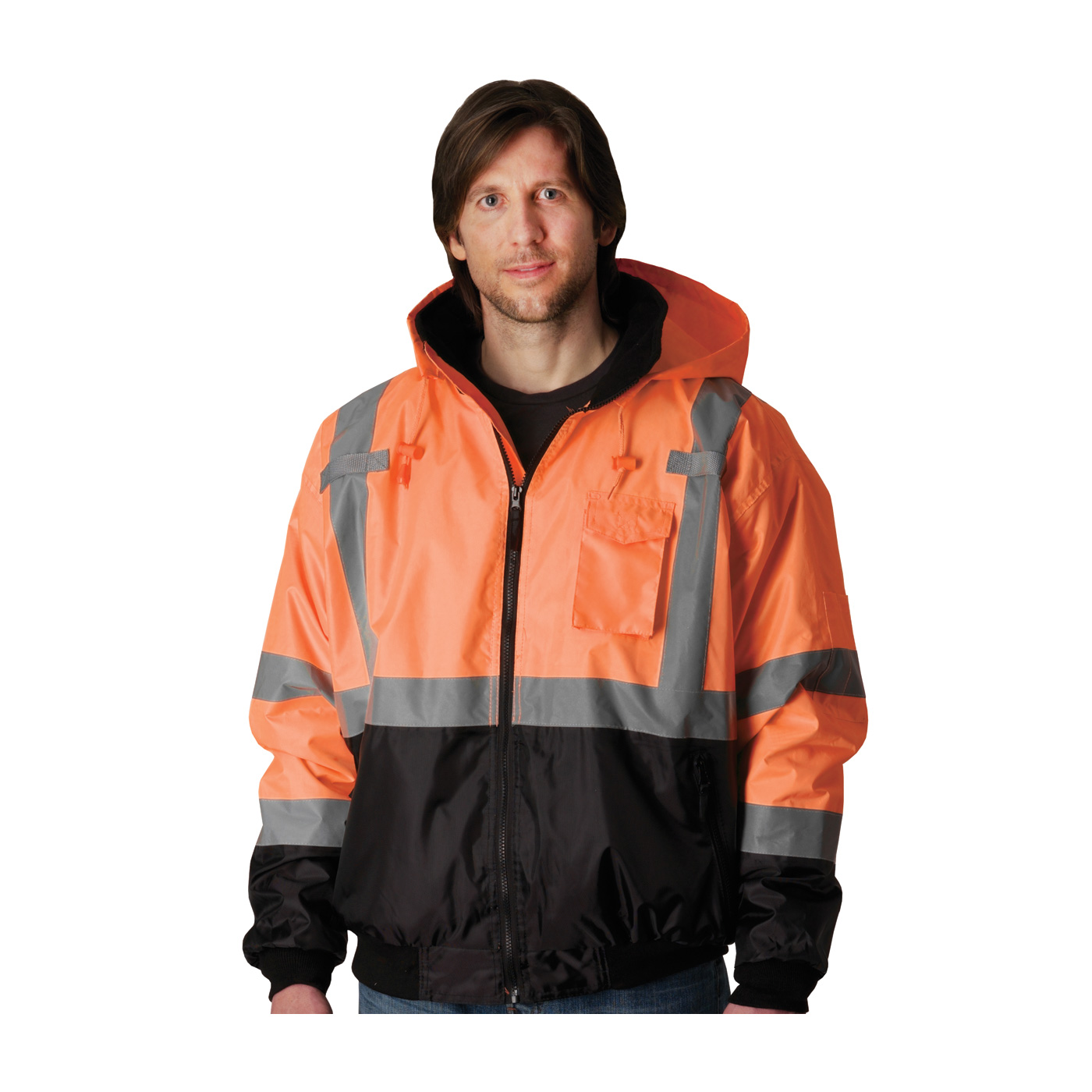 PIP ANSI Type R Class 3 Black Bottom Bomber Jacket/Zip-out Liner from GME Supply