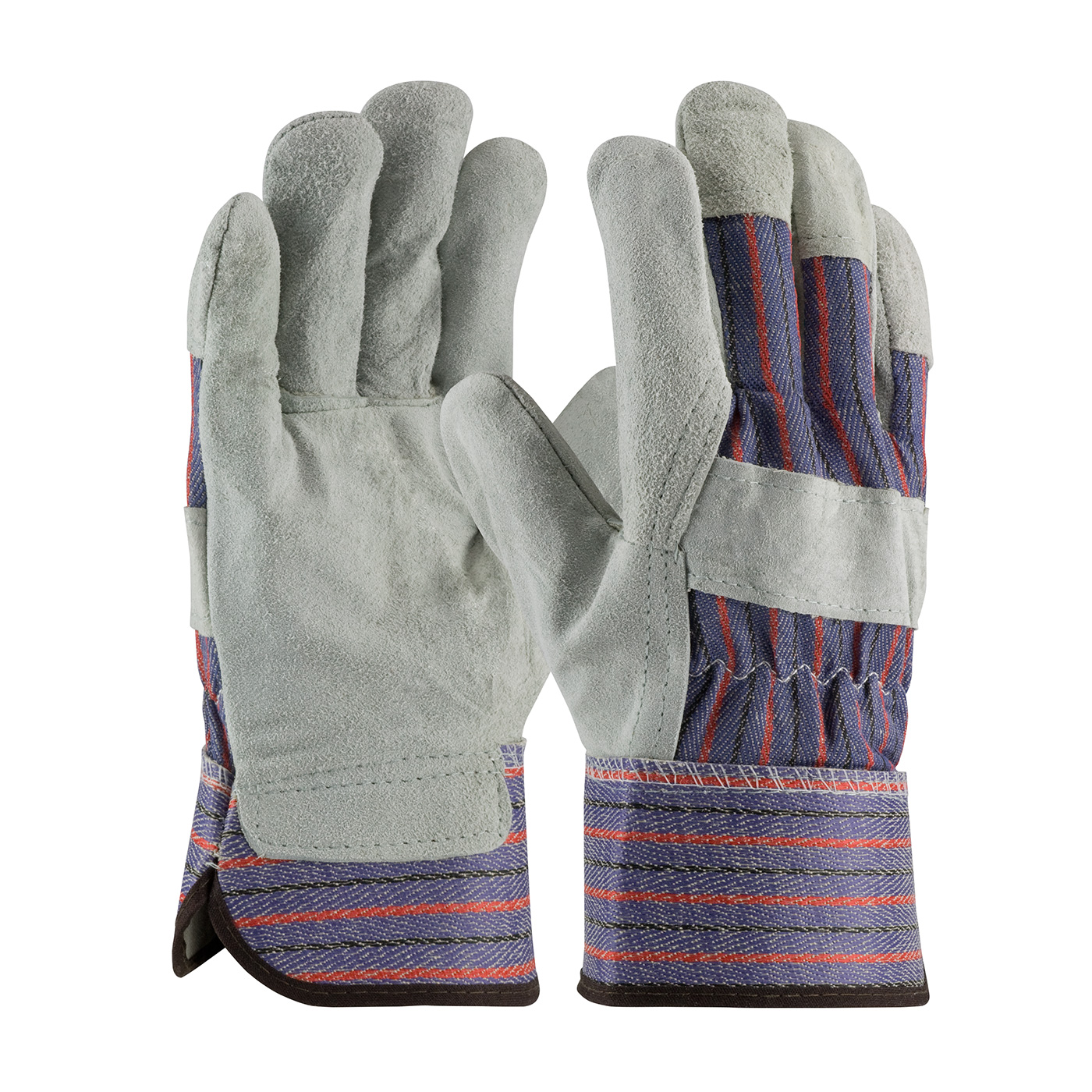 PIP 85-7500 Industrial Split Leather Palm Glove with Safety Cuffs Gloves, 12 Pairs from GME Supply